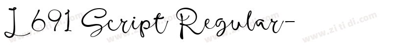 L691 Script Regular字体转换 L691 Script Regular字体转换